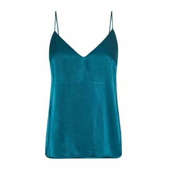 TIGERLILY Yolanthe Teal Satin Cami Top RRP$99 - Picture 12 of 15